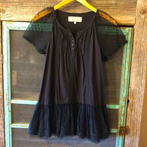 DDR Black Lace Bottom Top